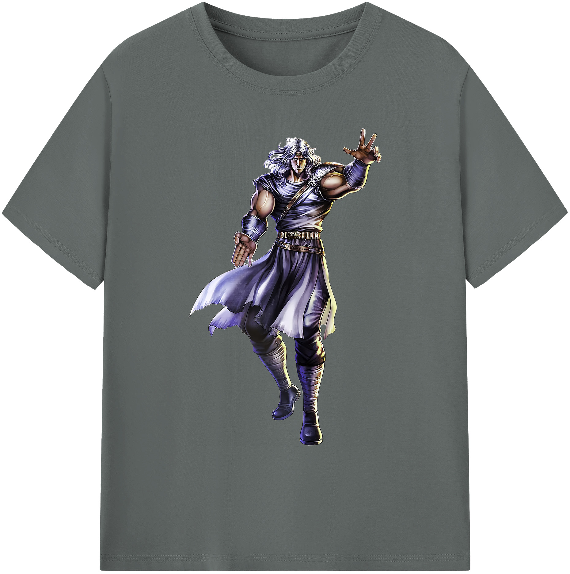 （画像用） 北斗の拳 Fist of the North Star 綿100％ メンズ半袖Tシャツ｜肌触りやわらか＆通気性